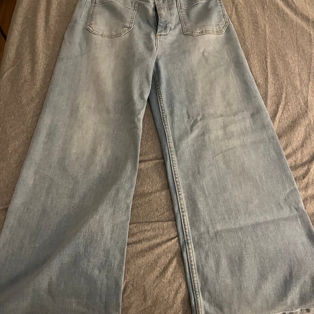 Maeve By Anthropologie Cropped Wide Leg Jeans